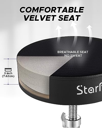 Starfavor Drum Throne with Adjustable Height and Padded Seat