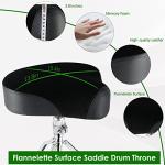 EASTROCK Drum Throne - Adjustable, Padded Motorcycle Style