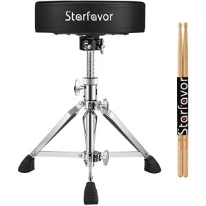 Starfavor Drum Throne with Adjustable Height and Padded Seat