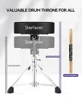 Starfavor Drum Throne with Adjustable Height and Padded Seat