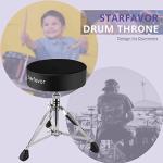Starfavor Drum Throne with Adjustable Height and Padded Seat