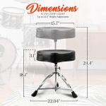 Adjustable Drum Stool - Portable Music Instrument Seat