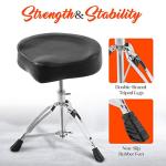 Adjustable Drum Stool - Portable Music Instrument Seat
