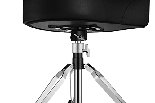 Donner Motorcycle Style Drum Throne, Upgraded Padded Stool