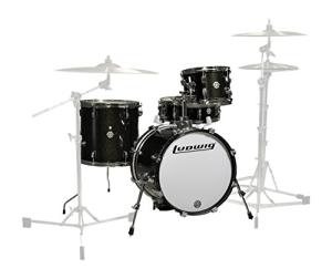 Ludwig Questlove Breakbeats 4-Piece Black Sparkle Drum Set