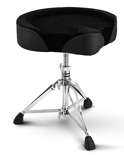 Starfavor Drum Throne - Adjustable Height, Padded Seat