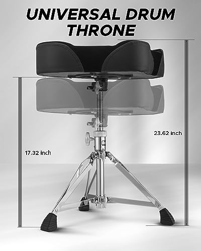 Starfavor Drum Throne - Adjustable Height, Padded Seat