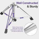 OUKMIC Adjustable Drum Throne with 5A Drumsticks