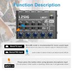 Mini Audio Mixer for Sub-Mixing, 4-Channel with Independent Control