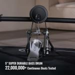 HAMPBACK ACE-310 Electric Drum Set with Mesh Pads