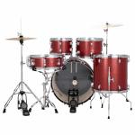 Ludwig Accent 5-Piece Drum Set - Red Sparkle