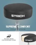 STRICH Adjustable Drum Throne with 5A Drumsticks