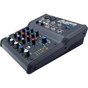 Compact Alesis 4-Channel Mixer with Built-In Effects & USB
