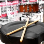 Donner Motorcycle Style Drum Throne, Upgraded Padded Stool