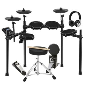 AODSK Electric Drum Set with Mesh Pads and MIDI