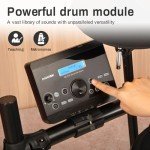AODSK Electric Drum Set with Mesh Pads and MIDI