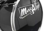 Music Alley Kids 3-Piece Drum Set - Metallic Black