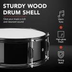 5-Piece Full Size Adult Drum Set - Black