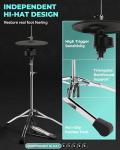 Fesley Electric Drum Set with Mesh Pads & Cymbals