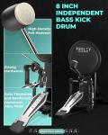 Fesley Electric Drum Set with Mesh Pads & Cymbals
