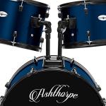 Ashthorpe 5-Piece Full Size Drum Set - Blue