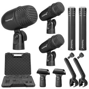 Depusheng 5-Piece Drum Microphone Kit for Recording