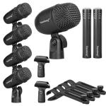 Depusheng 7-Piece Drum Microphone Set for Recording