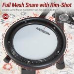 MOSEN Electric Drum Set with Mesh Pads and Sounds