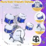 Colorful Kids Drum Set for Ages 1-7