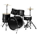 Ashthorpe 5-Piece Full Size Drum Set - Black