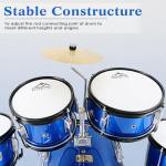 EASTROCK 5-Piece Kids Drum Set in Blue
