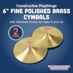 Brass Finger Cymbals for Kids' Rhythm Band