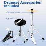 EASTROCK 5-Piece Kids Drum Set in Blue