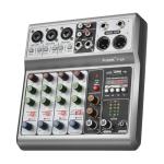 Aveek 5-Channel Bluetooth Audio Mixer for Musicians