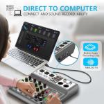 Aveek 5-Channel Bluetooth Audio Mixer for Musicians