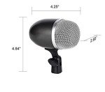 Adjustable Bass Drum Microphone with Dynamic Pickup