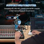 FULODE CT120S 12-Channel Bluetooth DJ Mixer