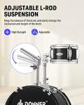 Donner 5-Piece Kid Drum Set with Adjustable Throne