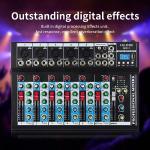 FULODE 7-Channel Bluetooth Audio Mixer & Sound Board