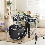 Donner 5-Piece Kid Drum Set with Adjustable Throne