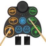 Portable Electric Drum Set with Speaker & Battery