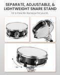 Fesley Bluetooth Electric Drum Set with Dual Zone Pads