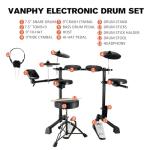 VANPHY Beginner Electric Drum Set with Quiet Pads