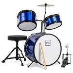 Kids 3-Piece Beginner Drum Set - Blue