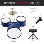 Kids 3-Piece Beginner Drum Set - Blue