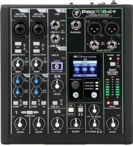 Mackie ProFX6v3 6-Channel Mixer with USB Effects