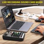 4 Channel DJ Mixer with Bluetooth & DSP Effects