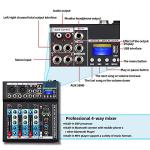 Depusheng HT4 Bluetooth Portable DJ Mixer Console