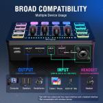 FIFINE RGB Audio Mixer for Streaming and Gaming
