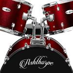 Ashthorpe 5-Piece Full Size Drum Set - Red